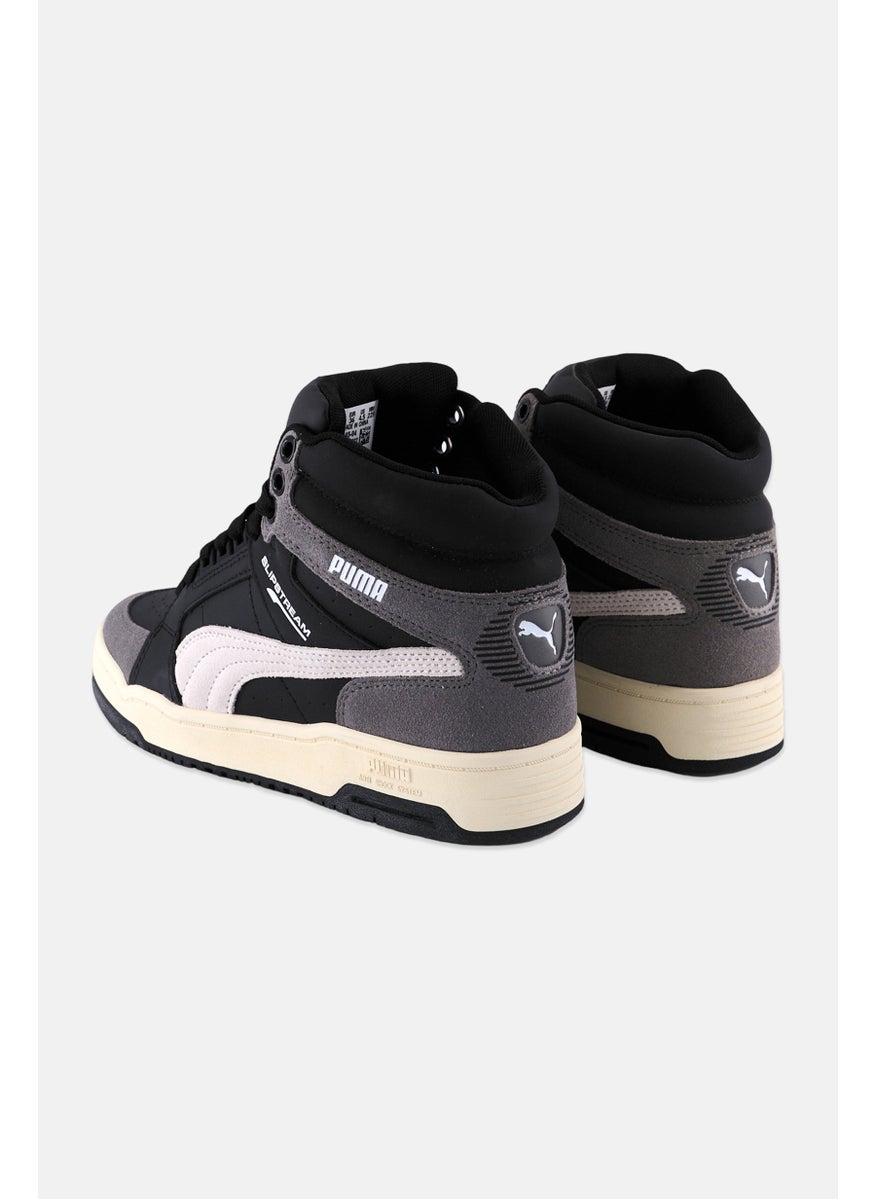 PUMA Kids Boy Slipstream Mid Lace Up Sports Shoes, Black  - Image 2