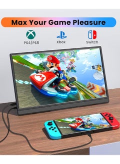 besrey  Portable Monitor, 15.6'' 1080P FHD Kickstand Portable Laptop Monitor, USB C HDMI Computer Display IPS Gaming Monitor, External Monitor for Laptop PC MAC Phone PS4 Xbox Switch, Black  - Image 5