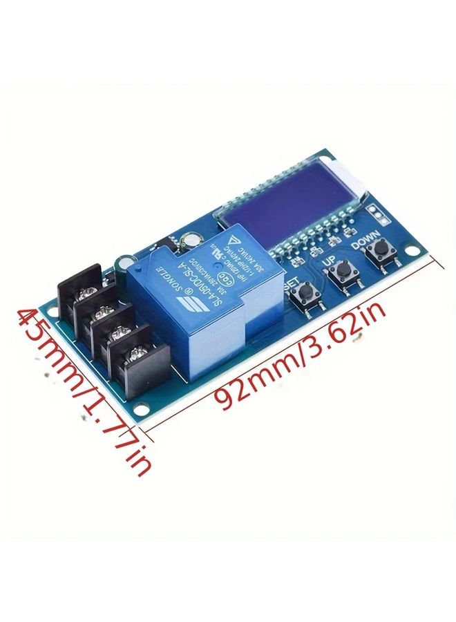 XY L30A 6 60V Battery LCD Display 3.5 Inch Blue Backlit Aluminum Contacts Quick Connect - Image 2