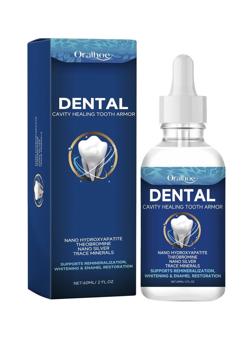 أورالحوي درع الأسنان لعلاج تجاويف الأسنان، جل إصلاح الأسنان، إصلاح اللثة ل receding gums، إصلاح الأسنان المتسوسة، درع دنتيت للأسنان، سائل درع الأسنان لعلاج التجاويف، إصلاح اللثة، علاج اللثة المتراجعة 60 مل - Image 1