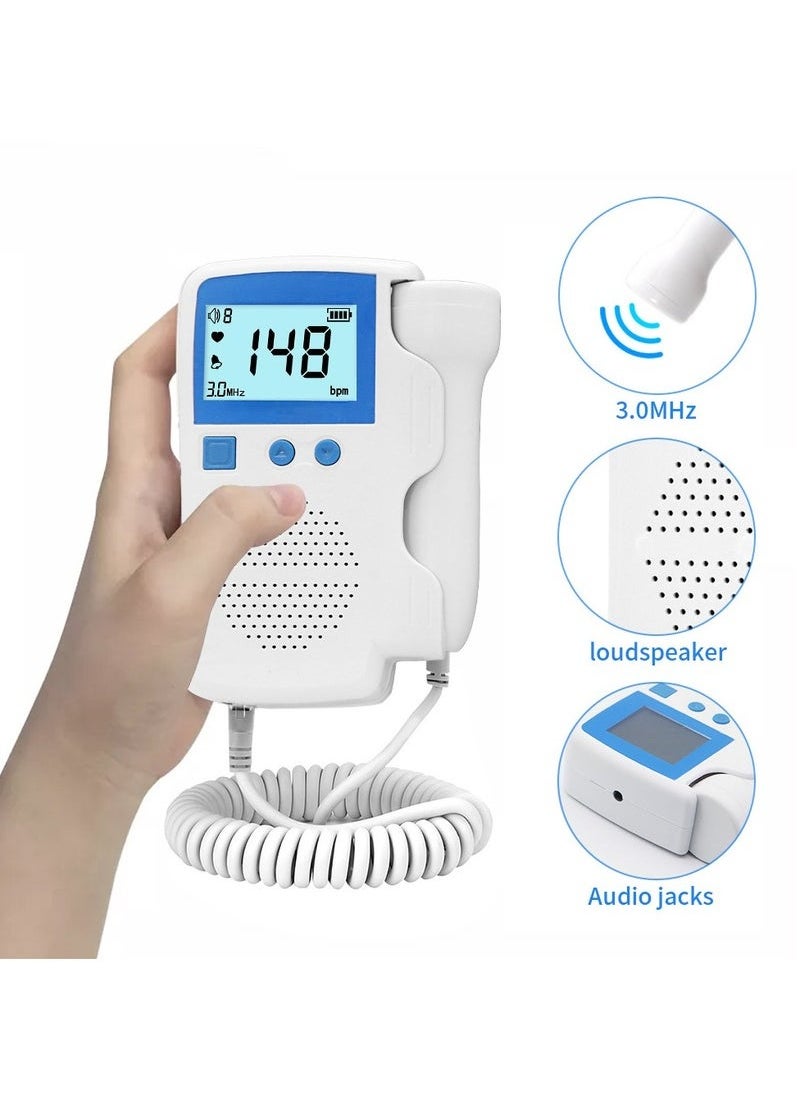 Gonice Ultrasound Doppler Fetal Baby Heart Rate Monitor Blue  - Image 2
