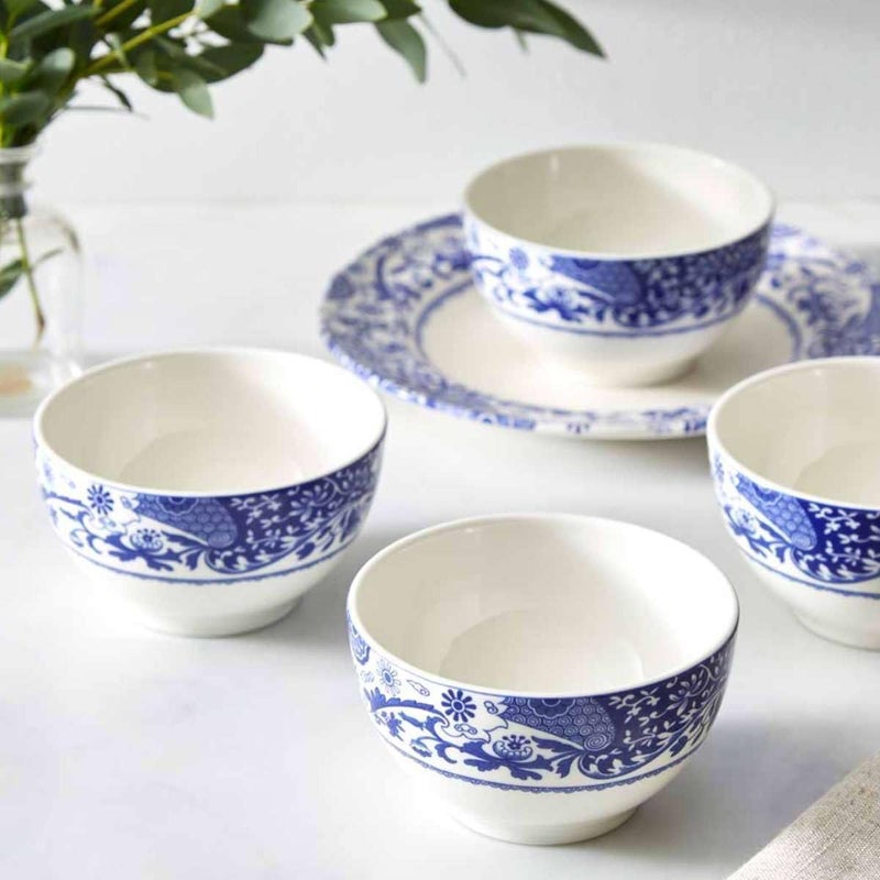 Spode Spode Brocato 4 Round Dip Bowls Set of 4 Blue Italian Design  Made of Porcelain  Dishwasher and Microwave Safe  Dipping Bowls for Sauce Snacks Appetizers  Kitchenware  Dinnerware Dcor - Image 4