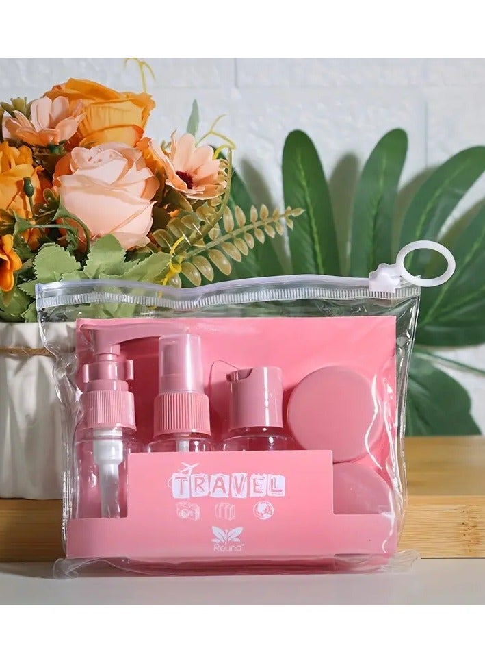 Pack Of 7 Portable Travel Size Empty Bottle Set Mutlicolour - Image 4
