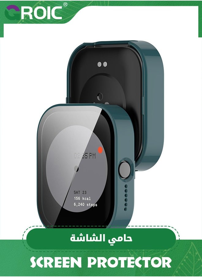 GROIC 2 Pack Case Intended for CMF Watch Pro Frame PC Protective Cover with Tempered Glass Film for CMF Watch Pro Smartwatch Screen Protectors Accessories  - Image 3
