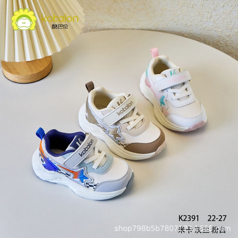 Cool Baron Kidsren'S Shoes For Boys And Girls Double Mesh Breathable Sports Shoes 2025 Spring And Autum Kidsren'S Casual Running Shoes Trendy - Image 3