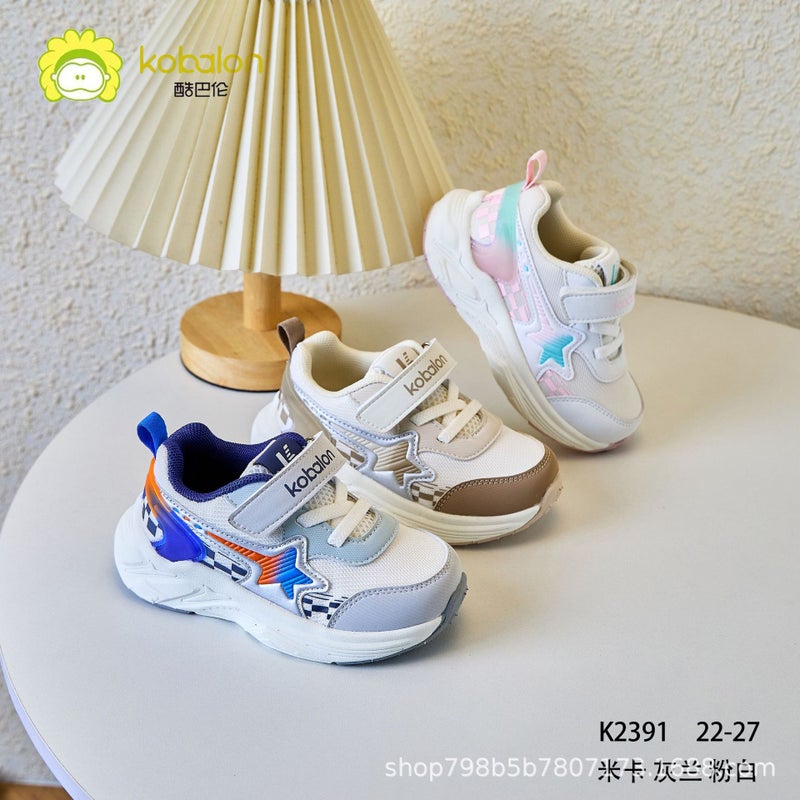 Cool Baron Kidsren'S Shoes For Boys And Girls Double Mesh Breathable Sports Shoes 2025 Spring And Autum Kidsren'S Casual Running Shoes Trendy - Image 5