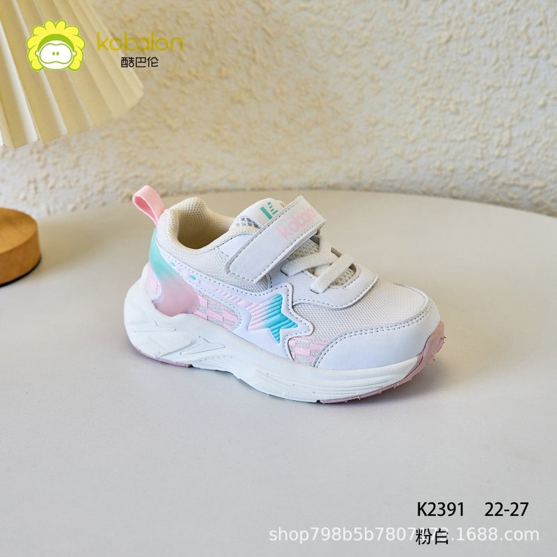 Cool Baron Kidsren'S Shoes For Boys And Girls Double Mesh Breathable Sports Shoes 2025 Spring And Autum Kidsren'S Casual Running Shoes Trendy - Image 1
