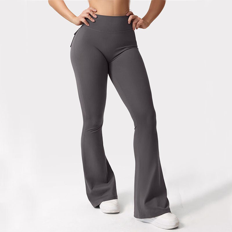 Workwear Pocket Long Pants Elastic High-Waist Fitness Pants Women Summer Fitness Sports Yoga Running Butt-Lifting Ok67 - Image 4