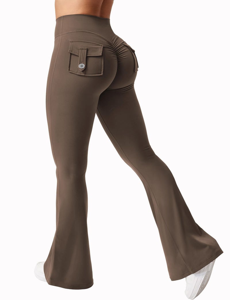 Workwear Pocket Long Pants Elastic High-Waist Fitness Pants Women Summer Fitness Sports Yoga Running Butt-Lifting Ok67 - Image 1