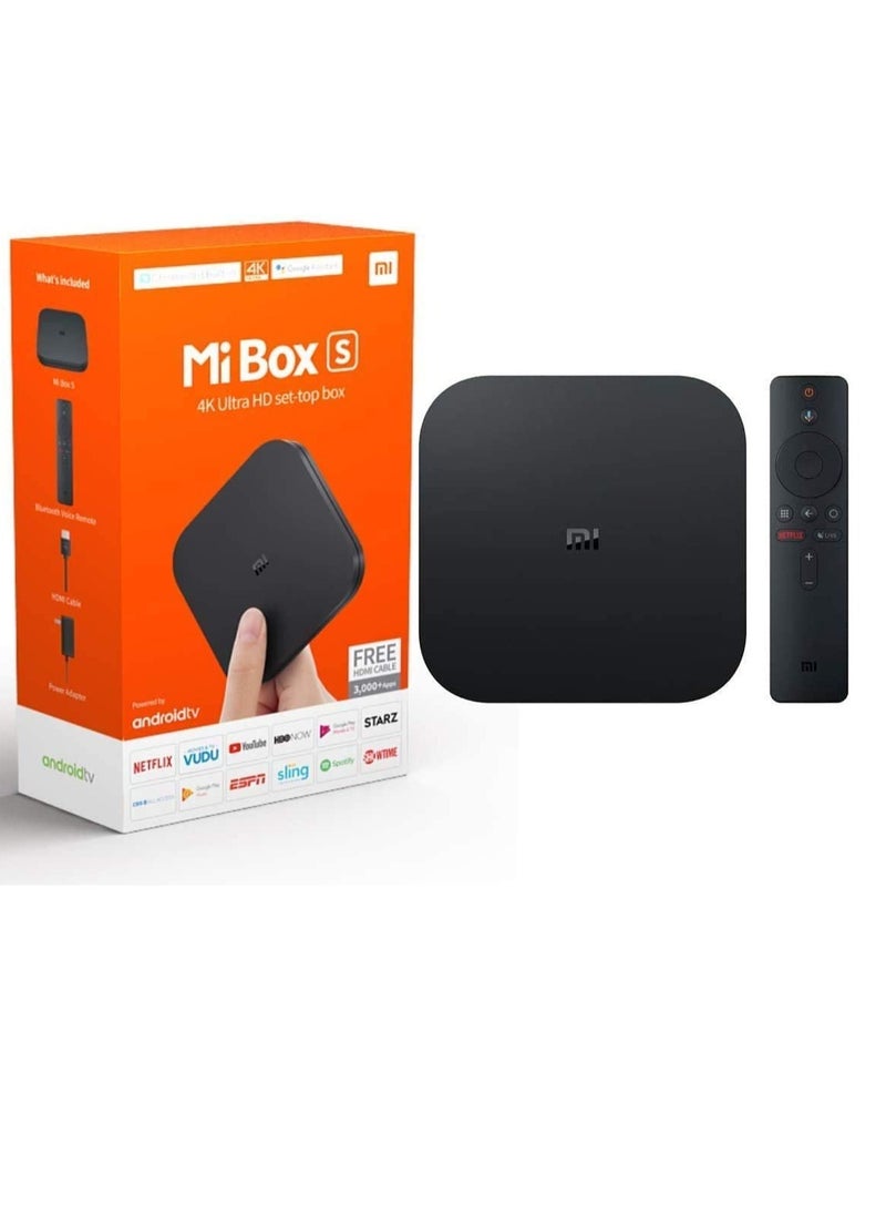 Generic - Mi Box S Xiaomi Original 4K Ultra HD Android TV with Google Voice Assistant & Direct Netflix Remote Streaming Media Player, MDZ-22-AB - Image 1