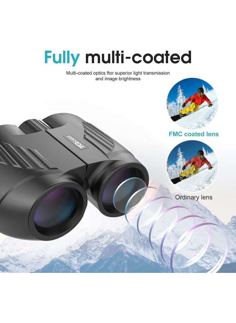 Rodcirant Rodcirant Binoculars 20x25 for Adults and Kids, High Power Easy Focus Binoculars with Low Light Vision, Compact Binoculars for Bird Watching and Travel  - Image 3