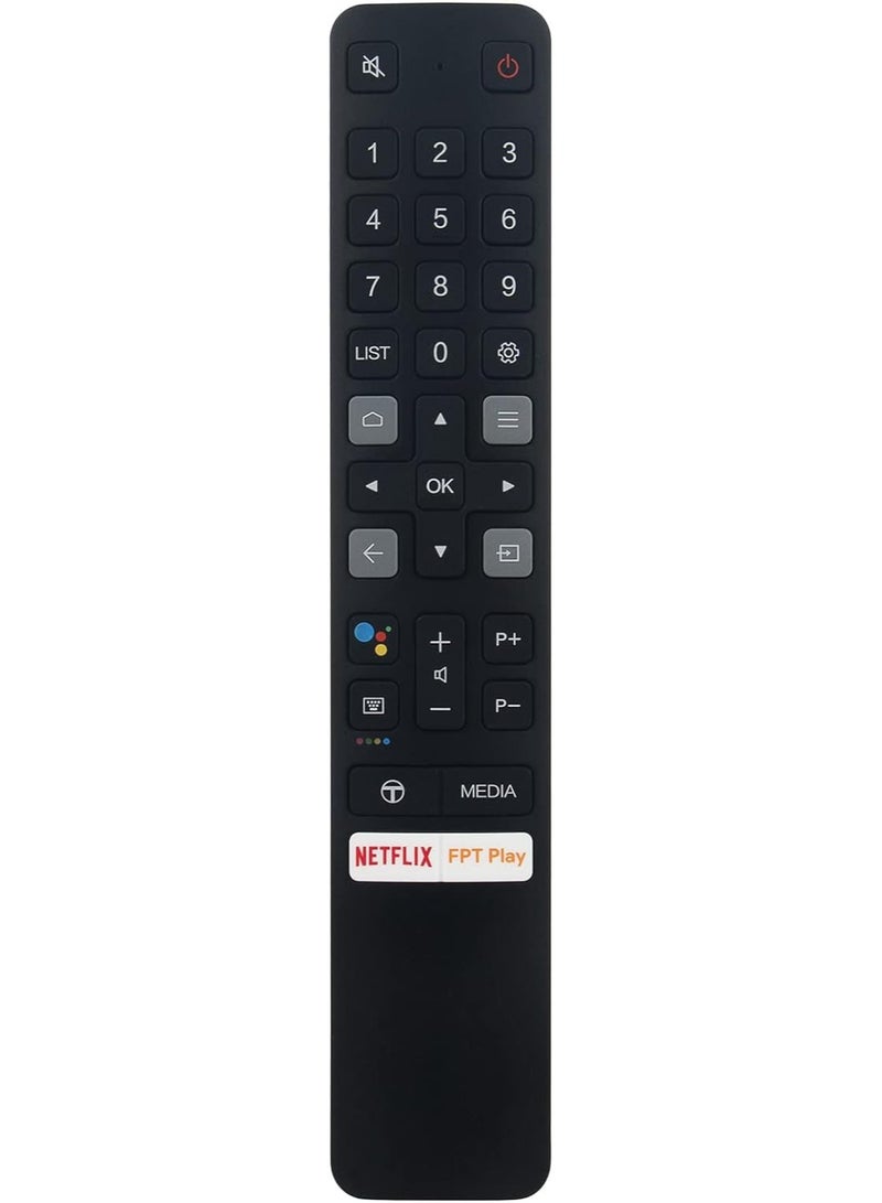 New Replacement Remote Control, Remote Control Fit, Universal Remote Control Compatible with TCL Smart TV 06-BTZNYY-IRC901V with Netflix FPT Play Key - Image 4