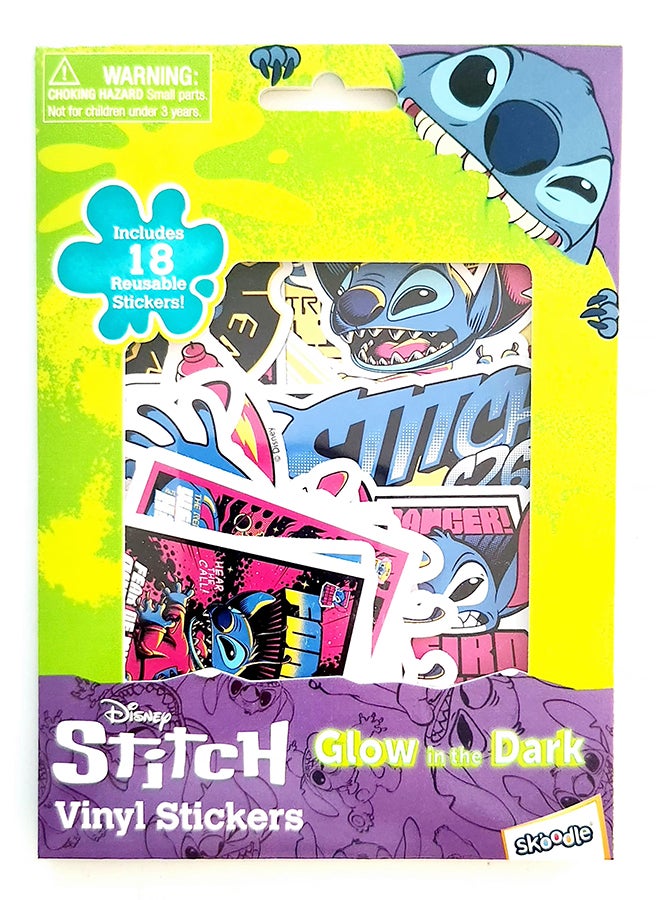 Disney Stitch Glow in the Dark Stickers - Image 3