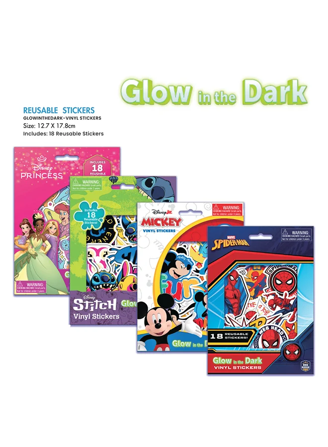 Disney Stitch Glow in the Dark Stickers