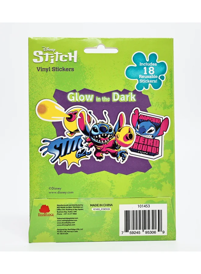 Disney Stitch Glow in the Dark Stickers