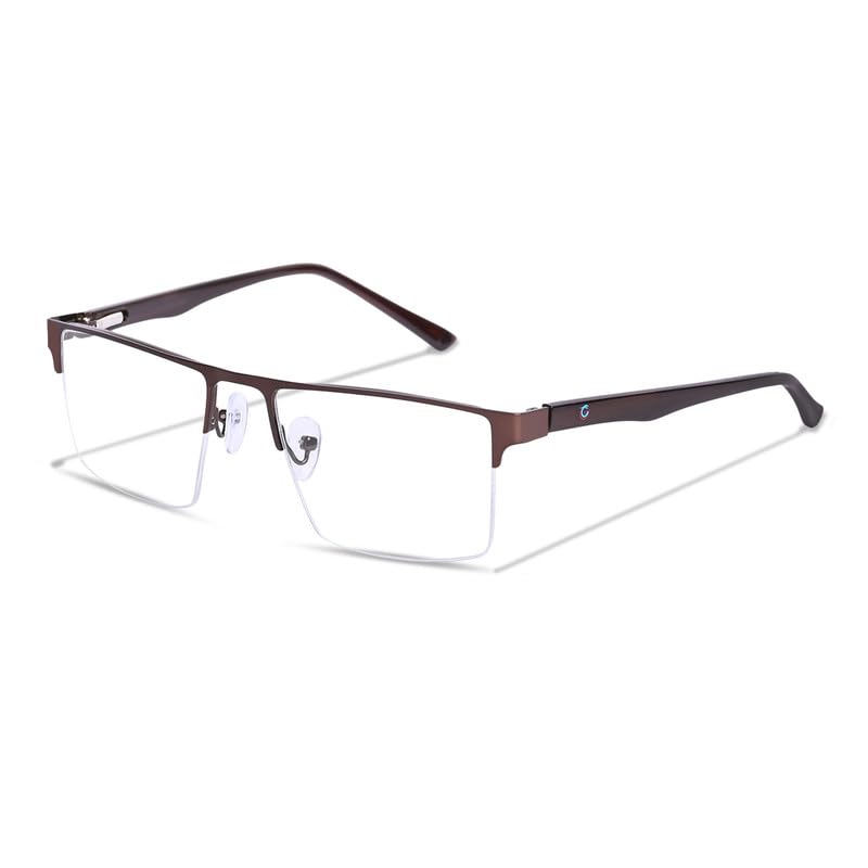 Redex Good Rectangle Half Rim Eyeglasses for Unisex - Image 4