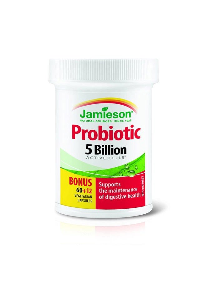 Jamieson Laboratories Probiotic 5 Billion Regular Strength Supplement, 60 Count - Image 3