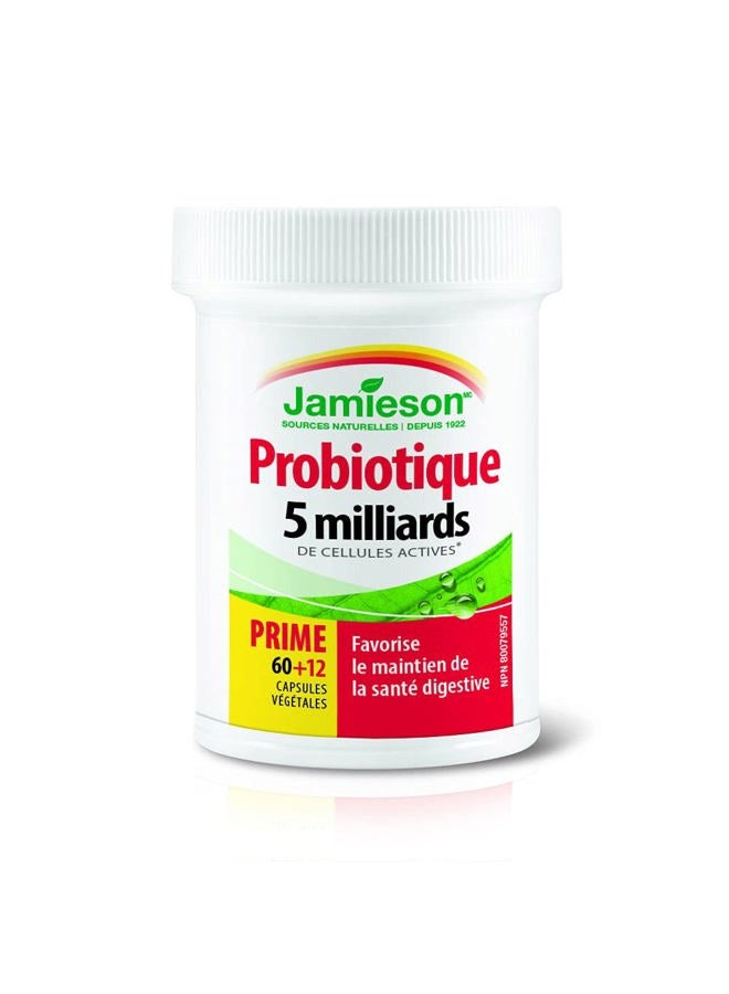 Jamieson Laboratories Probiotic 5 Billion Regular Strength Supplement, 60 Count - Image 4