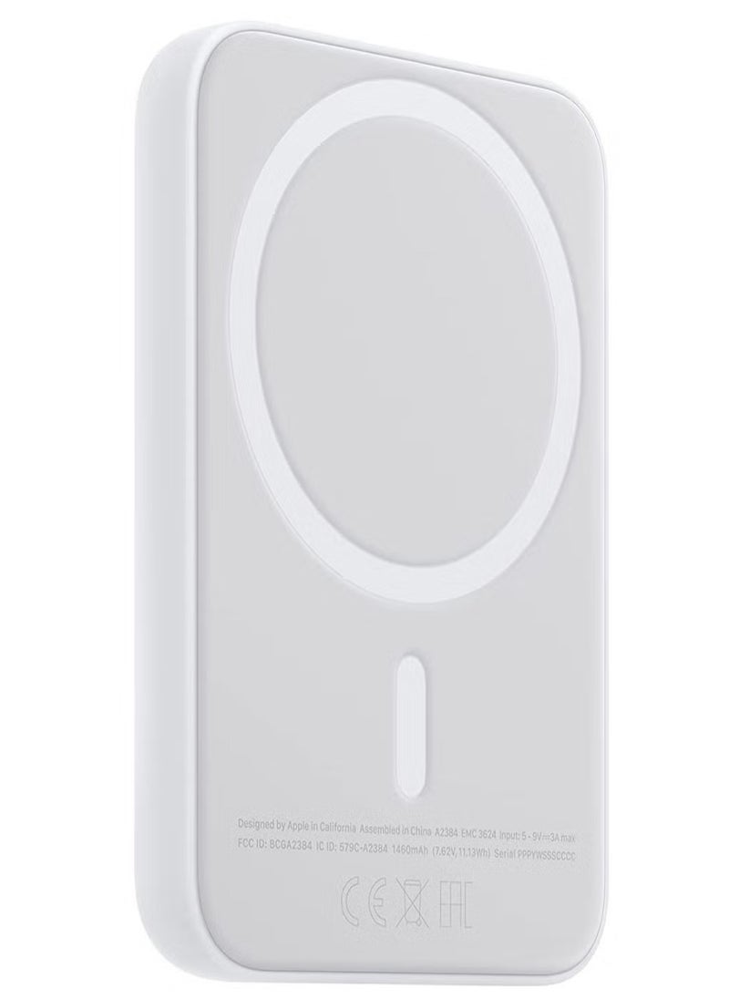 ELTRAZONE - MagSafe Wireless Power Bank for iPhone 16 – 10,000mAh Portable Charger in White - Image 1