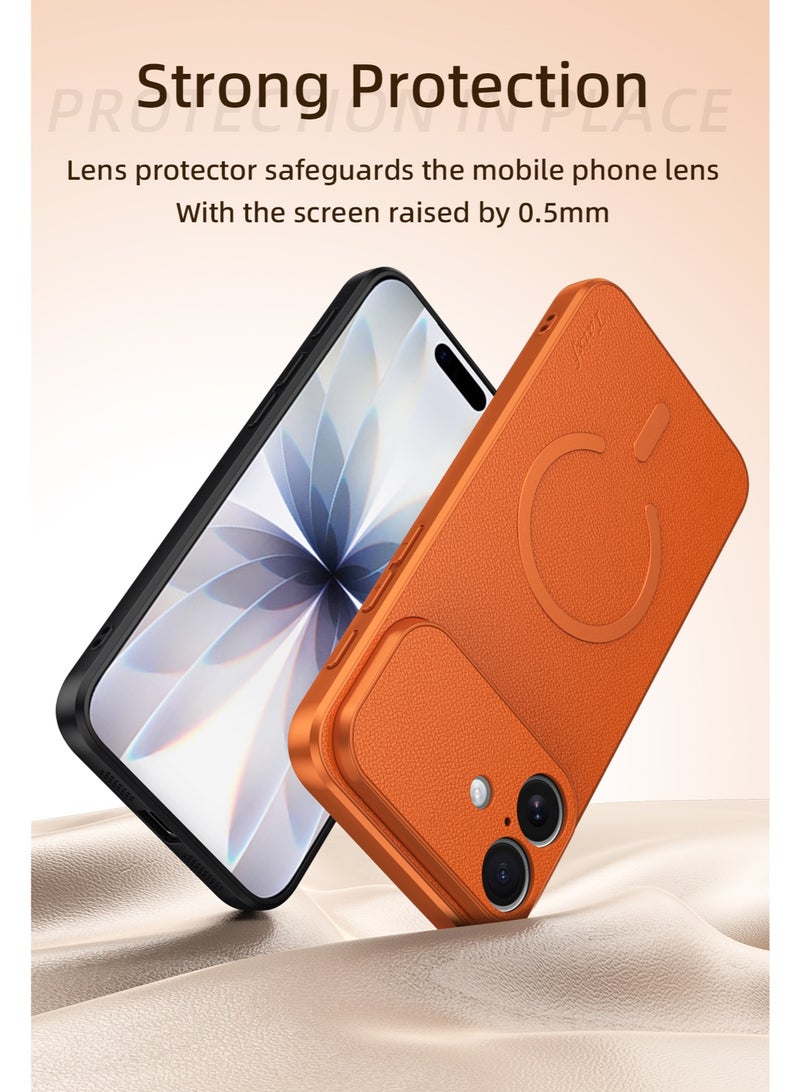 حافظة لهاتف iPhone 17 / 17 Pro Max، غطاء من الجلد الناعم الفاخر، مقاومة للبقع والصدمات، قبضة مريحة، مناسبة للرجال والنساء - Image 5