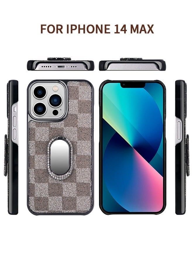 GROIC IPhone 14 Max Case 6.7 Inch,Sparkle Diamond Cover Slim Protective Case,Back & Ring Stand + Camera Lens Protector - Image 2