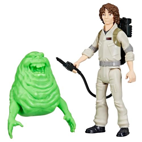 Ghostbusters Fright Features Trevor Spengler Action Figure with EctoStretch Tech Slimer Ghost Toy Accessory Ghostbusters Toys for Kids Ages 4 - Image 1