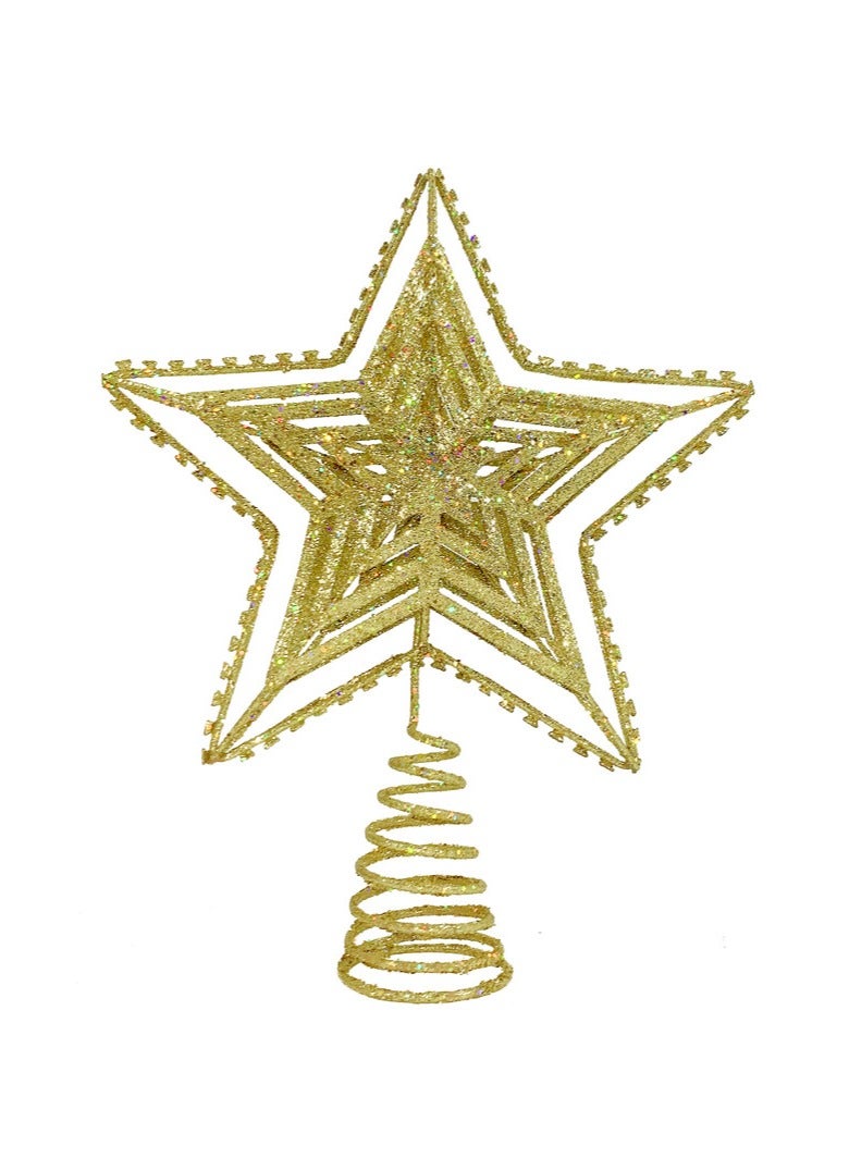 Christmas Tree Top Gold 25cm