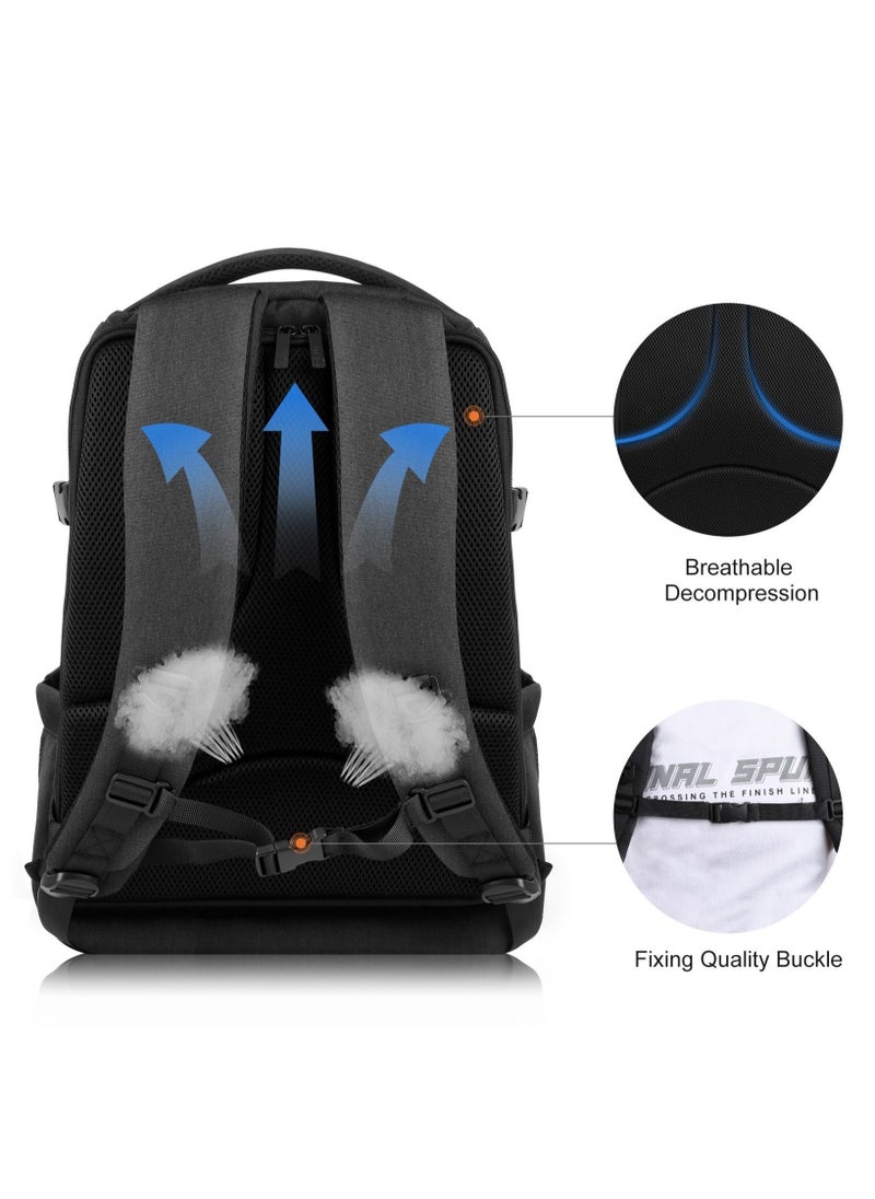 PULUZ - Waterproof Professional Camera Bag Case Travel DSLR Camera Backpack for SLR DSLR, Lenses, Accessories Backpack Laptop Tablet Backpack Compatible for Sony/Canon/Nikon Camera and Lens Tripod Accessories - Image 1