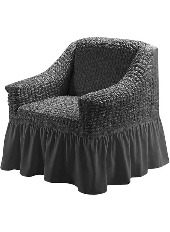 TRASSLE Sofa Cover,Universal Sofa Slipcover, Couch Cover Chair Furniture Protector Cover,Washable High Elastic Stretchable with Skirt Country Style - Image 1