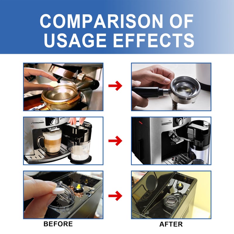 Jakehoe Coffee Machine Cleaning Tablets Coffee Machine Brewer Filter Stubborn Stains Scale Cleaning Tablets - Image 4