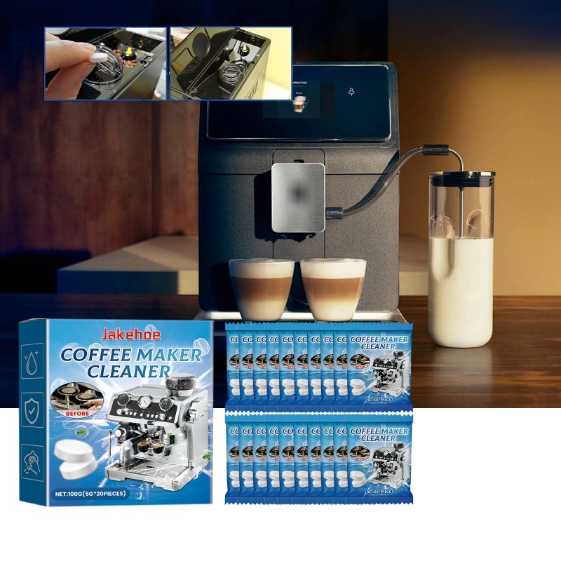 Jakehoe Coffee Machine Cleaning Tablets Coffee Machine Brewer Filter Stubborn Stains Scale Cleaning Tablets - Image 2