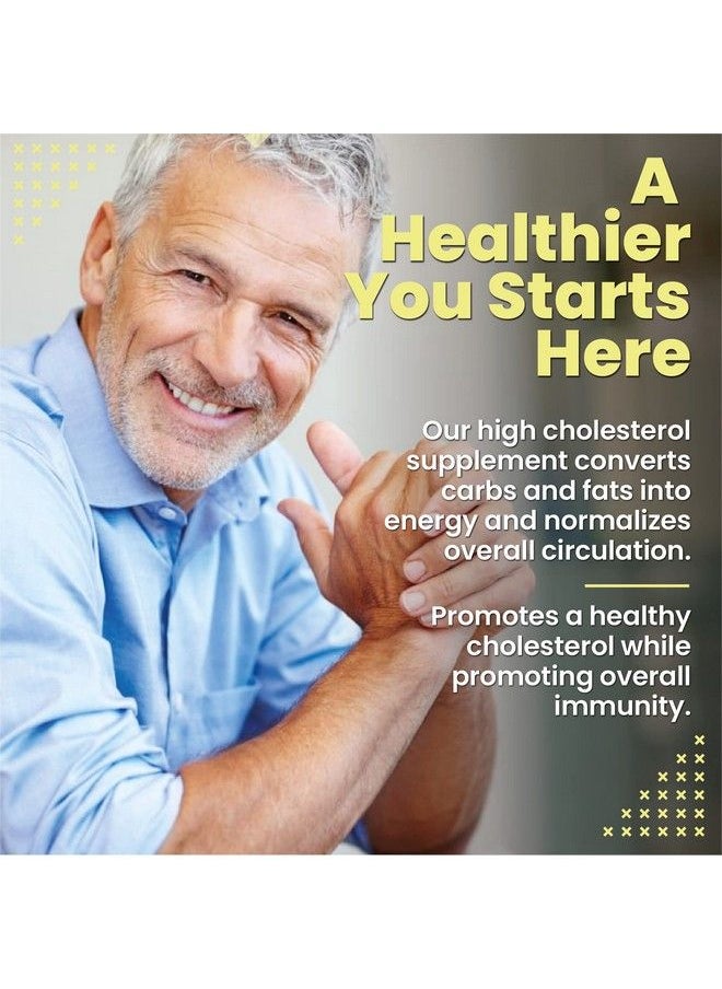 Cholesterol Lowering Supplements Vitamin B3 Beta Sitosterol & Cayenne Pepper Supplements For Heart Health Lower Cholesterol Supplements For Cholesterol Control (60 Capsules)