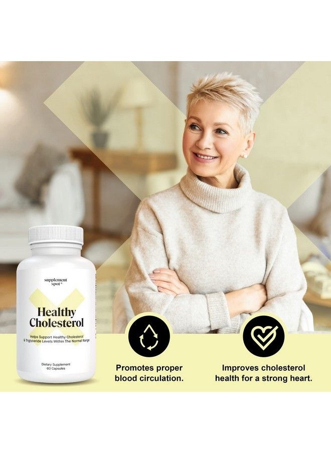 Cholesterol Lowering Supplements Vitamin B3 Beta Sitosterol & Cayenne Pepper Supplements For Heart Health Lower Cholesterol Supplements For Cholesterol Control (60 Capsules)