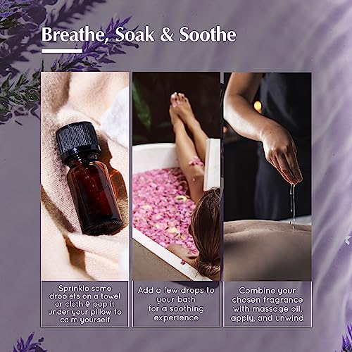 AROMAFUME Lavender Essential Oil - 100% Natural, Therapeutic Grade Essential Oil - Pure, Calming Aromatherapy Oil for Diffusers, and to Aid Sleep - 10ml - Image 5