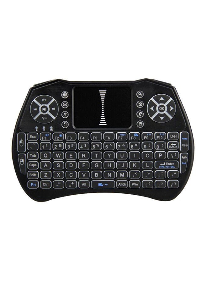 NIBEMINENT Wireless Keyboard Remote Control With Touchpad For Smart Tv Black