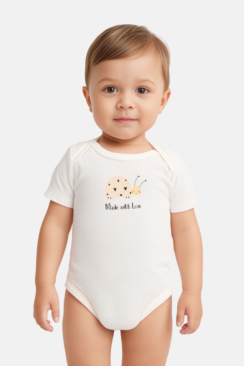 English Laundry Toddlers Girl 3 Pcs Crew Neck Allover Print Short Sleeves Rompers, Multicolor - Image 1