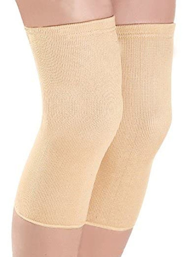 Atipriya Pair of Knee Cap for Men and Women Knee Support, Knee Cap, Knee Sleeves Brace for Running, Joint Pain Relief (1 Pair) (Beige) - Image 1