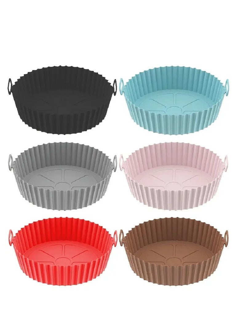 Marrkhor 3 PCS Air Fryer Silicone liner, Air Fryer Silicone Pot ,Oil Resistant Waterproof Food Grade Baking Liner for Roasting Microwave Air Fryer - Image 1