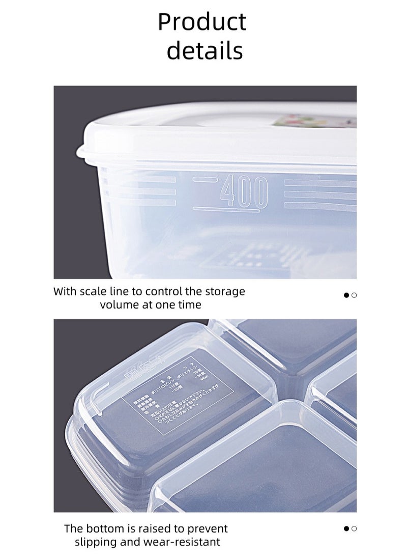 Cuken - Frozen Meat Packaging Box Compartment Refrigerator Storage Box Side Dish Frozen Fresh Keeping Box Kitchen Food Grade Preparation Box Freezer Box - Image 1