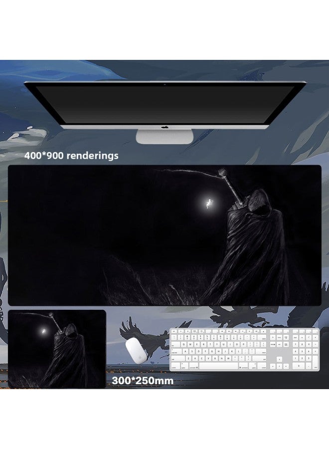 Sword Style Legendary Mouse Pad Oversized Non-Slip Thickened Computer E-Sports Table Pad Keyboard Pad Game Mouse Pad-Color:1000*500*4mm-Pattern:23