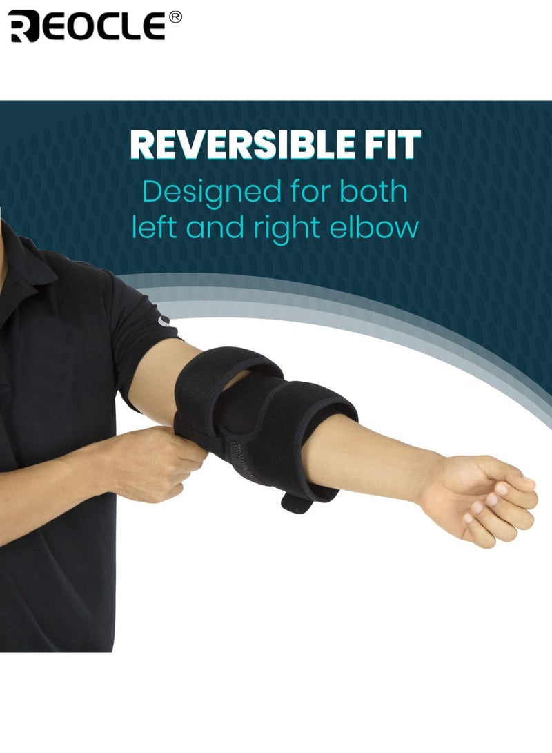 ريوكل للجنسين دعامة الكوع التنس ضغط الأكمام التفاف مع حزام دعم للاعبي الجولف التهاب الجراب التهاب الأوتار التهاب اللقيمة تخفيف التنفس مريح قابل للتعديل مرونة للذراع الأيسر والأيمن مناسب للجولف الرياضة اللياقة البدنية التعافي تخفيف الآلام للرجال والنساء للاستخدام اليومي للأنشطة المكثفة - Image 2