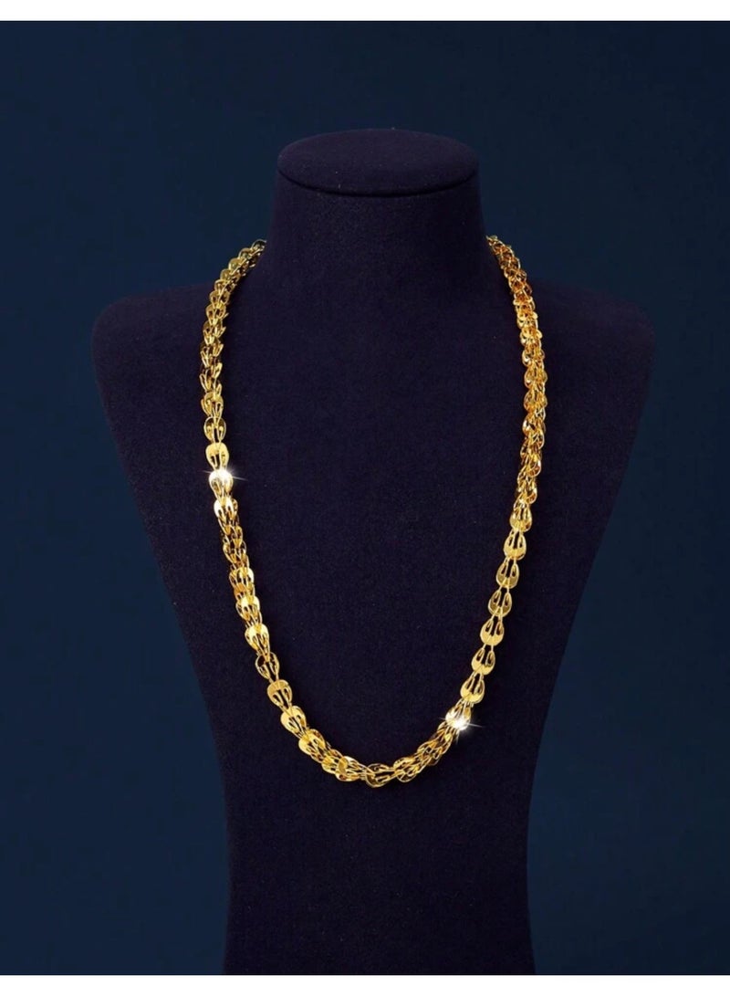 غولدماكس سلسال نسائي طويل شبيه بالذهب مطلي عيار 21 مقاس 77 سم - Image 1