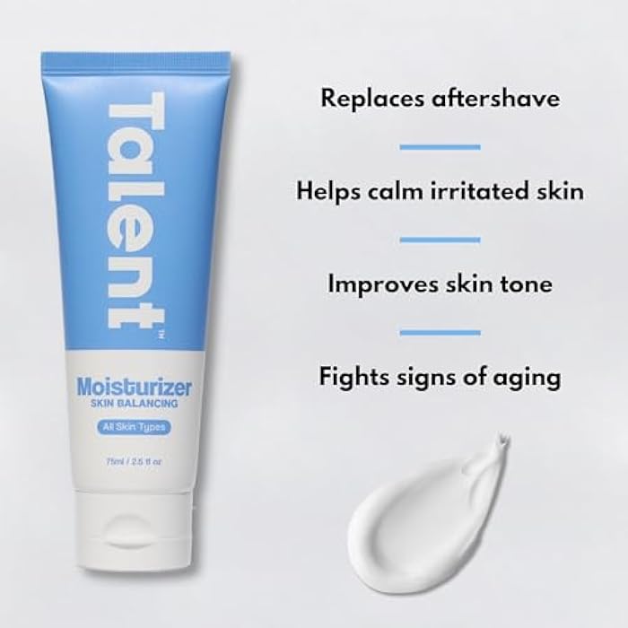 Talent Men's Skin Balancing Moisturizer – Korean Skincare, EWG Verified, Fragrance-Free, Lightweight 2% Niacinamide Face Lotion, 2.5 fl oz - Image 3