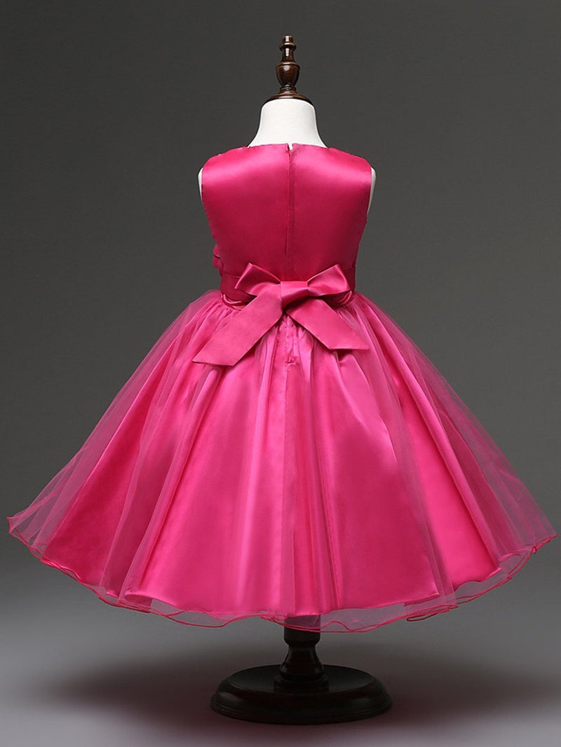 DreamHigh Sequined Flower Girls Party Dress (10, Rose) - Image 3