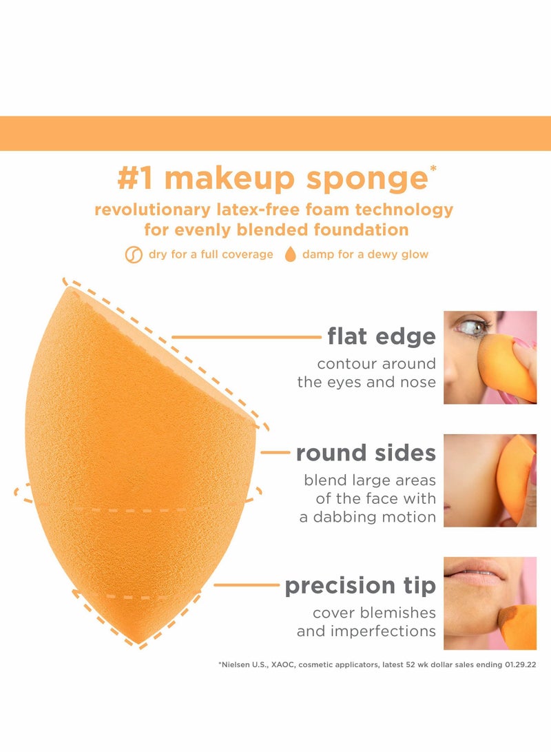 KASTWAVE Makeup Brush Set, 4 Pcs Brushes with 2 Sponge Blenders for Eyeshadow, Foundation, Blush, and Concealer - Image 4