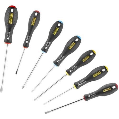 Stanley - FatMax Stanley 065438 Fatmax Screw Driver Set includes Parallel/ Flared/ Phillips/ Pozi Drives (7 Pieces) - Image 1