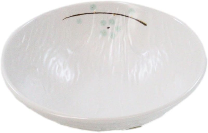Ebros Gift Modern Yukino Hana Snow Flowers Melamine Dinnerware Serveware Kitchenware Set Japanese Chinese Restaurant Supply Pack Of 6 Large Soup Pasta Cereal Salad Bowls 32oz - Image 4