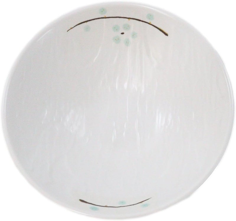 Ebros Gift Modern Yukino Hana Snow Flowers Melamine Dinnerware Serveware Kitchenware Set Japanese Chinese Restaurant Supply Pack Of 6 Large Soup Pasta Cereal Salad Bowls 32oz - Image 5