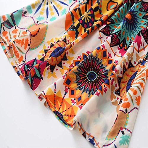 Hipea Toddler Baby Girl Clothes Bohemian Sleeveless Flower Princess Floral Formal Kids Summer Dress Skirt(4-5T) - Image 4