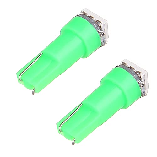cciyu 20 Pack T5 58 70 73 74 Dashboard Gauge 5050SMD LED Wedge Lamp Bulb Light 6 Colors (20pack green) - Image 3